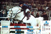 in one of his first international Grand Prix classes at the age of 7, as always with Dirk Demeersman in tack.